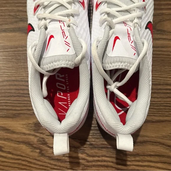 Size 11 Nike Vapor Edge Speed 360 2 Football Cleats White/Red FN7764-106 NEW